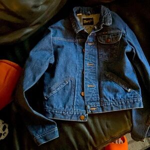 Vintage Worn Wrangler Jean Jacket Womens Size 16